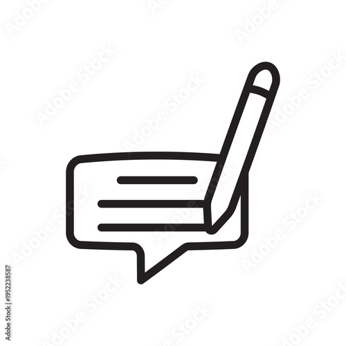 Content editing feedback and creative collaboration icon