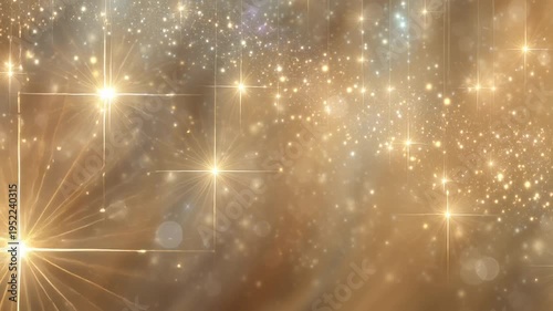 Golden Sparkling Light Background Texture.