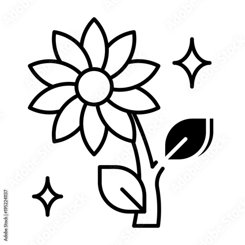 This Daisy icon is suitable for Springtime, etc