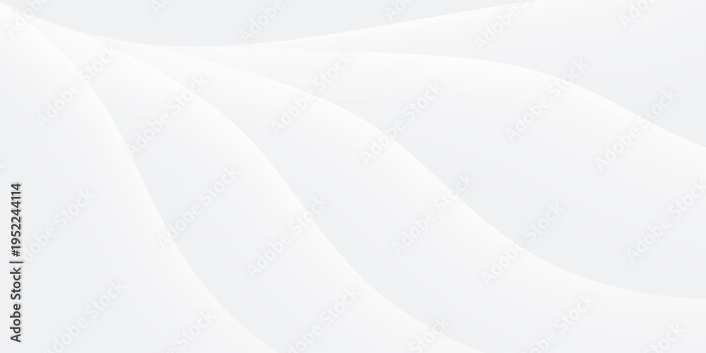Obraz premium abstract white and grey wavy lines background
