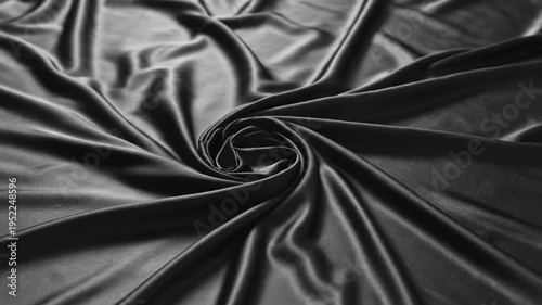 Black satin fabric with folds and creases Full HD 4K Download 2025 2026