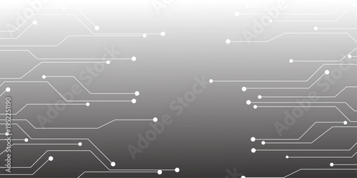Abstract Futuristic Circuit Board Technology Background. Concept of complexity and precision, as well as the importance of technology in our lives. white circuit diagram on grey background, vector. 