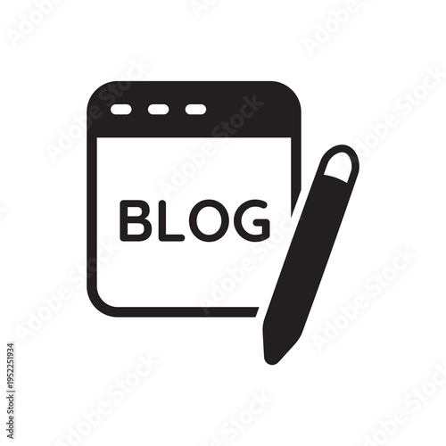 Website Blog Writing and Content Creation Icon