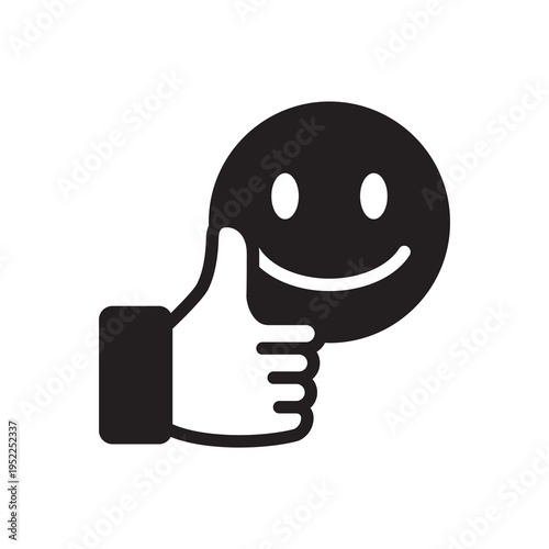 Customer Satisfaction and Positive Brand Review Icon