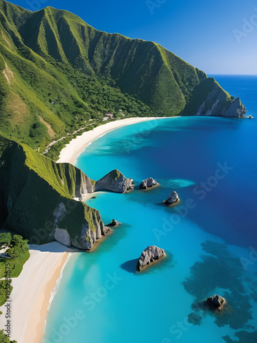 Beautiful landscapes to visit or live in, paradisiacal places, for tourism, vacations.