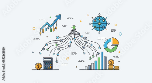 Business Data Visualization Chart.