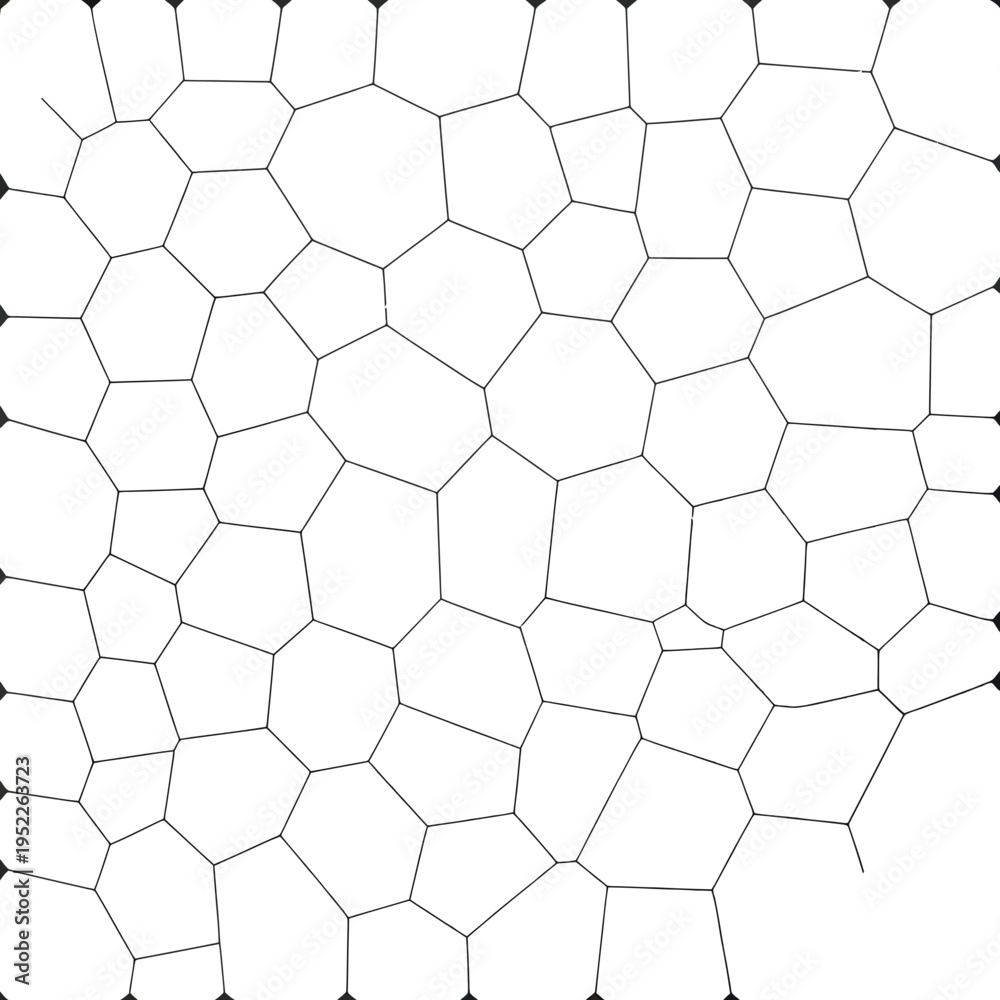 Fototapeta premium A blue and white honeycomb pattern with hexagonal cells gradient