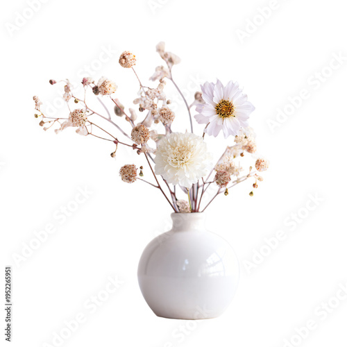 Stunning Small Flower Arrangement in White Vase for Home Decor and Events