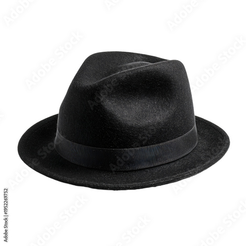 Elegant Black Fedora Hat with Classic Design and Smooth Felt Texture for Stylish Looks