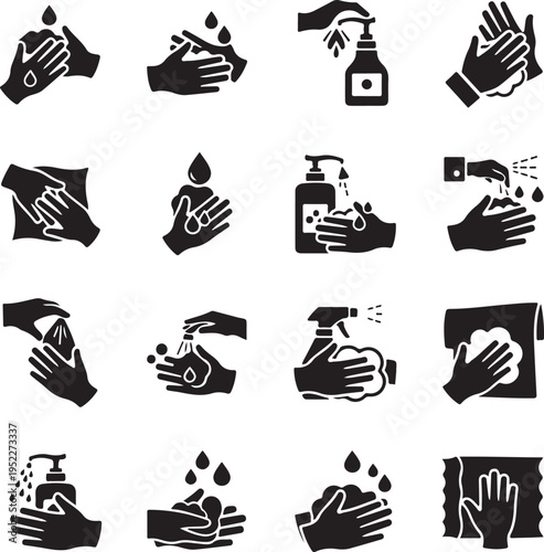 Hand With Soap Dispenser Icon