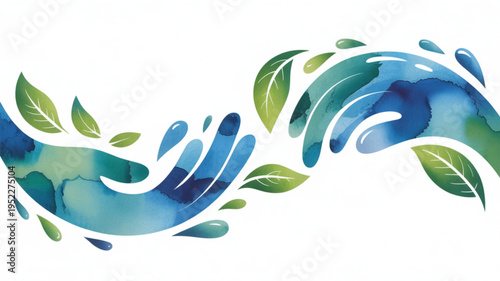 Hands cradling the earth with leaves symbolizing environmental care and sustainability