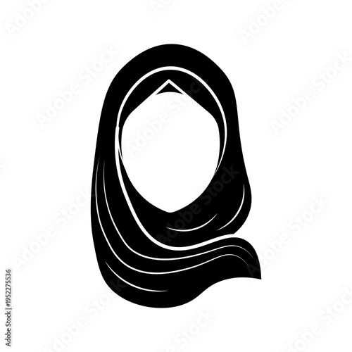 Hijab icon on white background