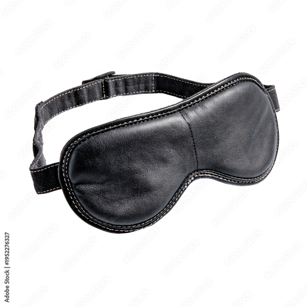 Naklejka premium Professional Adjustable Sleep Mask with Minimalist Design and Displayed Adjustable Strap for Better Sleep Quality
