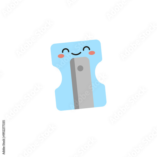 Cute Pencil Sharpener Character Illustration