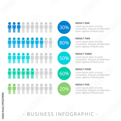 Horizontal Infographic Chart Template