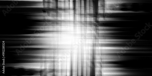 MiAbstract Black and White Distorted Halftone Halftone Gradient with Optical Distortion and Moire Effectnimalist White Diagonal Paper Cut Layer Background