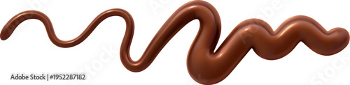 Dark chocolate drizzle or candy caramel glaze flow. Realistic vector cocoa syrup splash, liquid swirl drip effect. 3d isolated choco drop, glossy cream texture and cacao stream, melt brown sweet flow