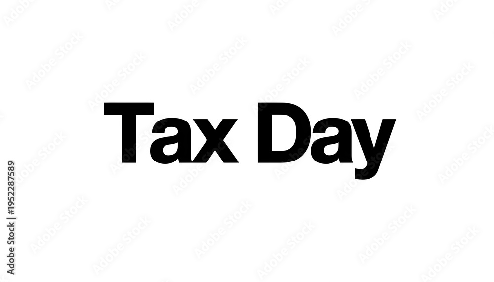 Fototapeta premium A person preparing for Tax Day with financial documents and a calculator