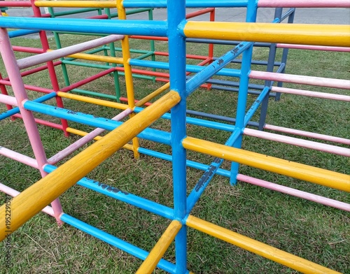 colorful steel in the playground 