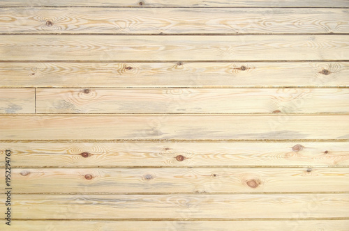 the wall is made of a wooden beam with a chamfer. Wood texture background. log cabin wall