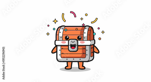 Playful Cartoon Backpack Character Smiling Animated.