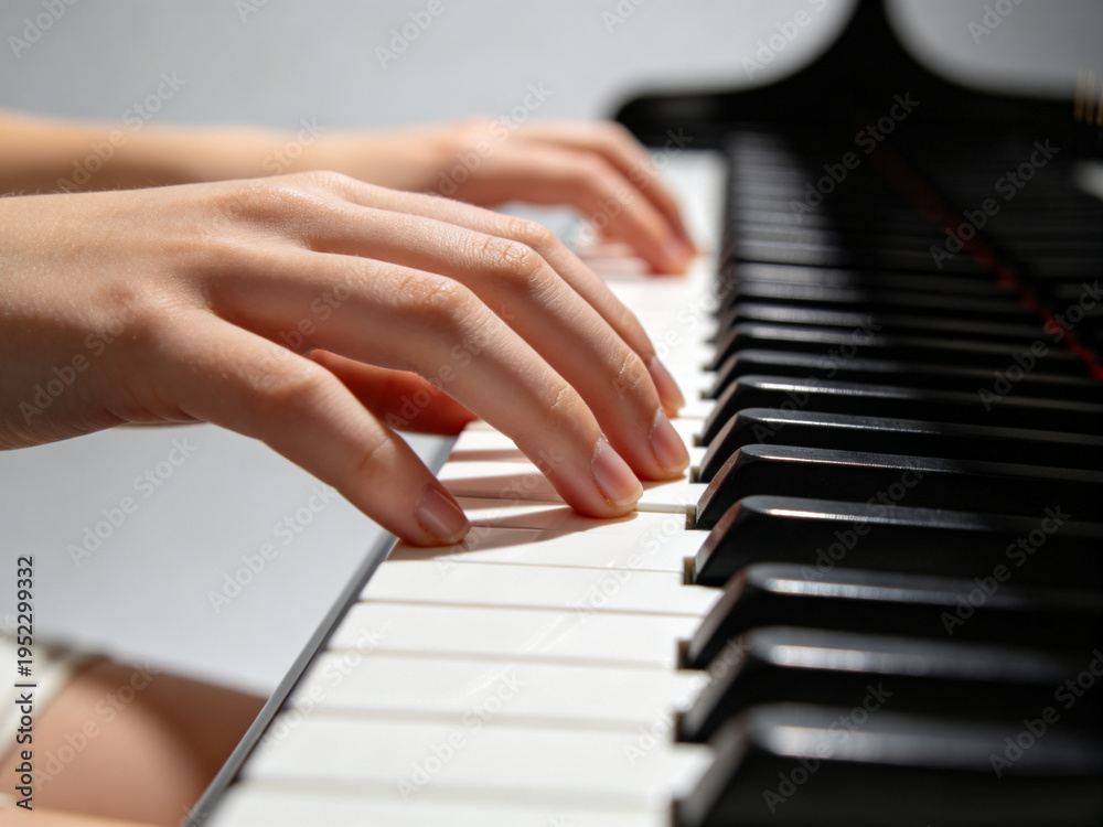 Fototapeta premium playing the piano