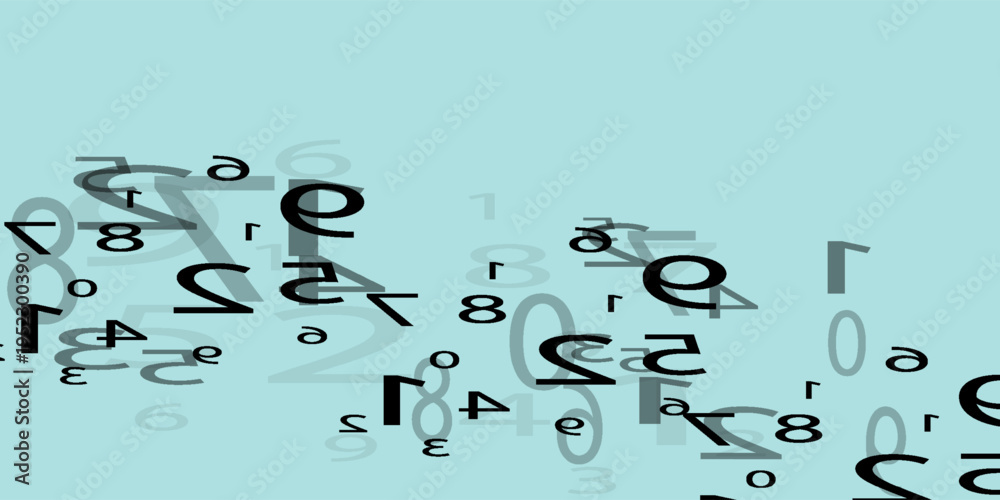 Fototapeta premium Creative and modern background with numbers trend eps10