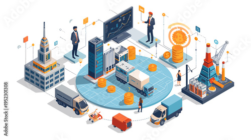 A focused businesswoman works diligently at her desk, illuminated by soft light. Perfect for illustrating concepts of productivity, ambition, and mode