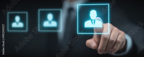 The hiring team updates the profile of a candidate after a screening of the talent shown in each applicant portfolio.