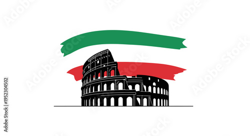 Colosseum Rome Italy Landmark Architecture.