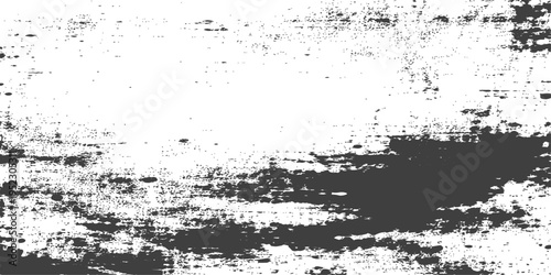 Abstract grunge background featuring a black ink splat design with a dirty paint texture and a splatter border pattern on old paper art illustration