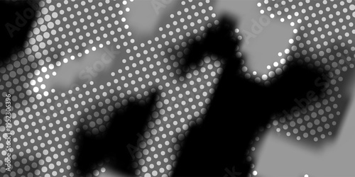 Fashionable digital dark camouflage pattern. Stylish military print for fabric, seamless monochrome background. Urban camo halftone dots black texture. Vector textile graphics