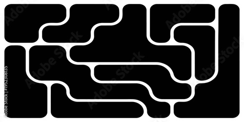 Black and white icon set featuring vector silhouettes of a car and a tap alongside business office equipment and hotel furniture symbols for print and web design