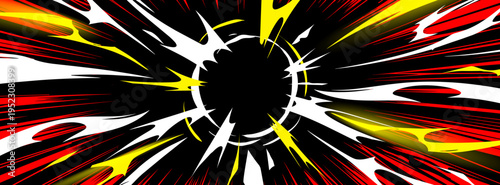 Modern abstract graffiti background of fast lightning comic explosion effects...