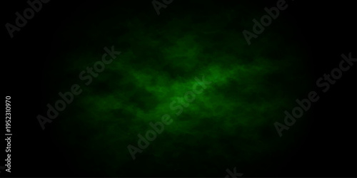 Mysterious green abstract background, with a hazy and ethereal texture, exuding an aura of mystery and intrigue.