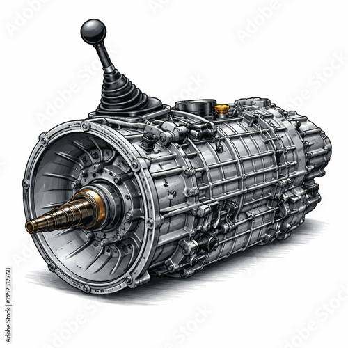 gear box icon white background.