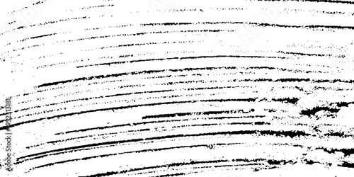 Black grunge texture with horizontal lines and distressed effect on white background vector graphic design element