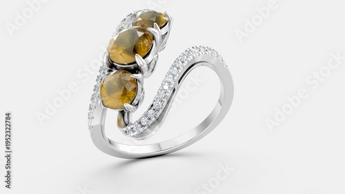 Konstfotografi Timeless trilogy ring symbolizing devotion.