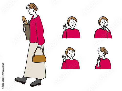 若いカジュアルな女性