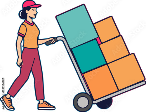 Courier Delivering Package