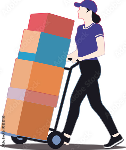 Courier Delivering Package