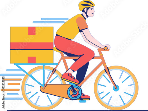 Courier Delivering Package