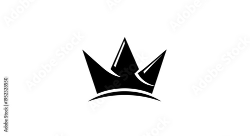 A simple black crown icon on a white background with bold lines.