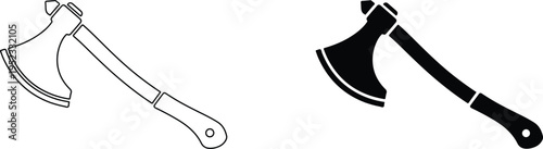 Line and solid style axes for cutting tasks