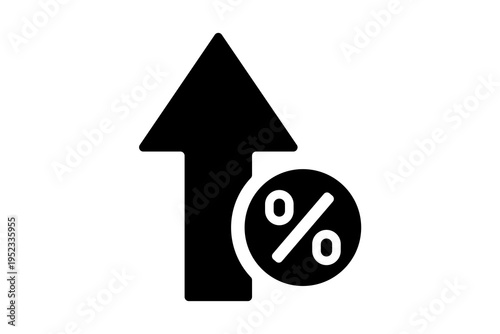 Фотография Percentage arrows Percentage arrows up and down icon set showing growth decline financial trend collection Growth icon set