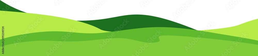 Fototapeta premium Green Field Landscape 