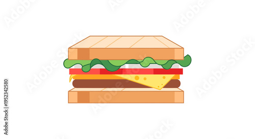 Deliciously Crafted Sandwich with Fresh Ingredients.