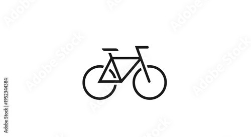 Bicycle Icon Design Transportation Symbol.