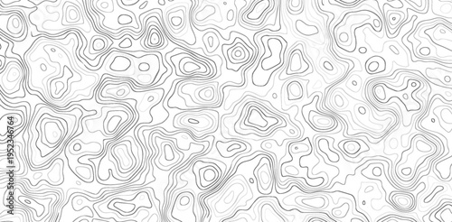 White wave paper curved reliefs abstract background Topographic map patterns, topography line map. Vintage outdoors style.