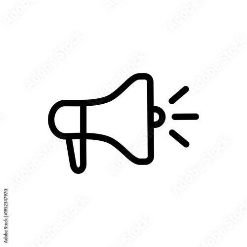 広告・プロモーション用ビジネスアイコン（メガホン・販促）